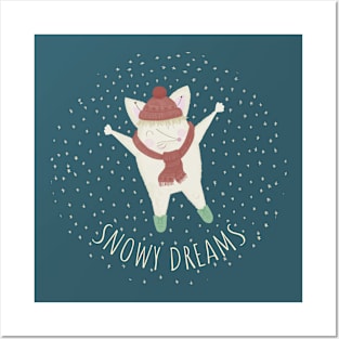 sweet mouse snowy dreams Posters and Art